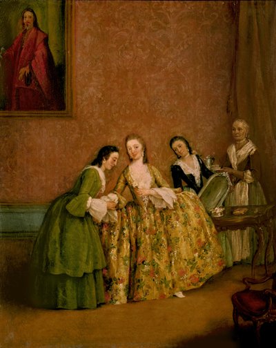 Signora che si veste, o Signora alla toilette da Pietro Longhi